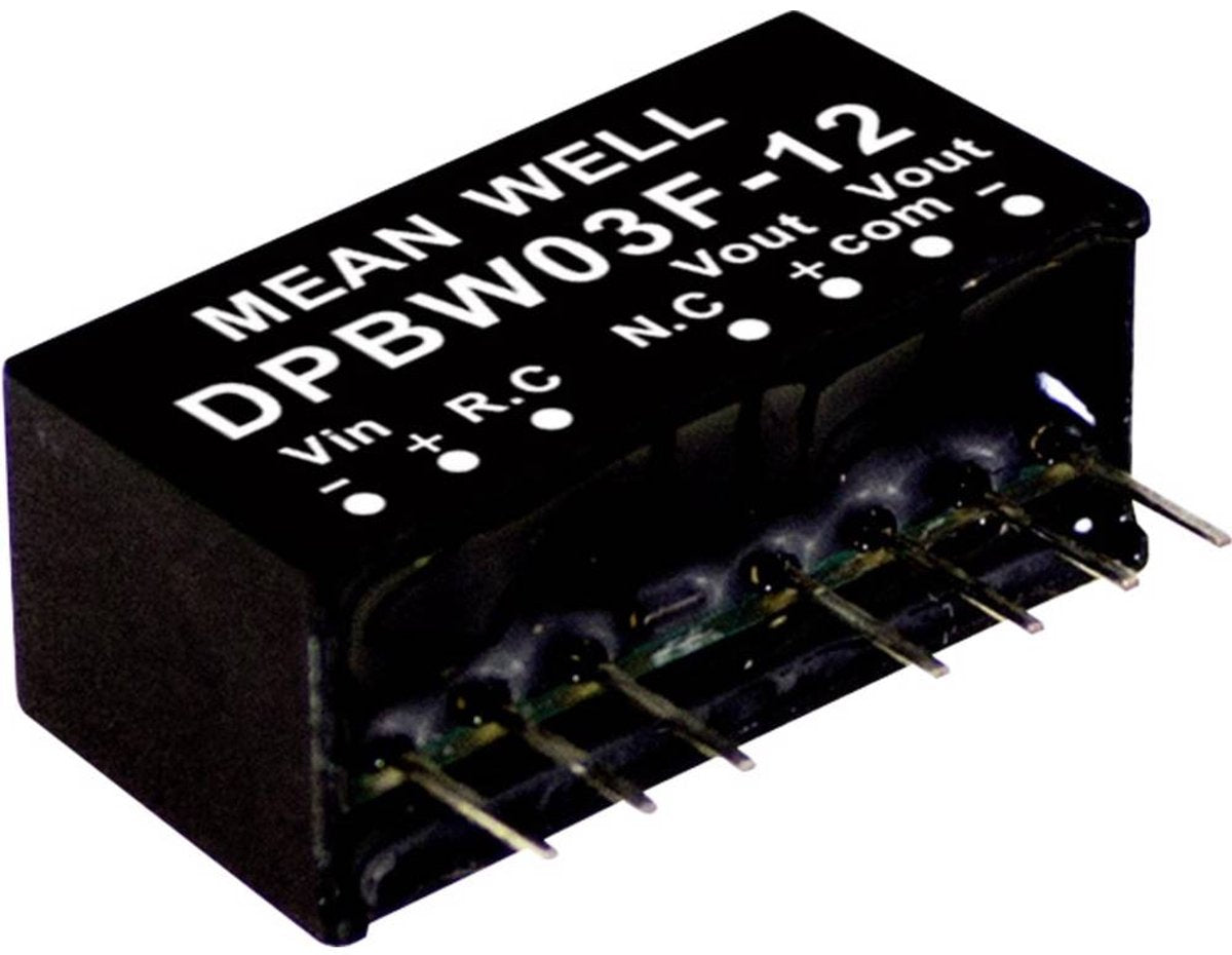MW Mean Well DPBW03G-15 DC-DC-Wandlermodul 100 MA 3 W Anzahl der Ausgänge: 2 x Inhalt 1 Stück