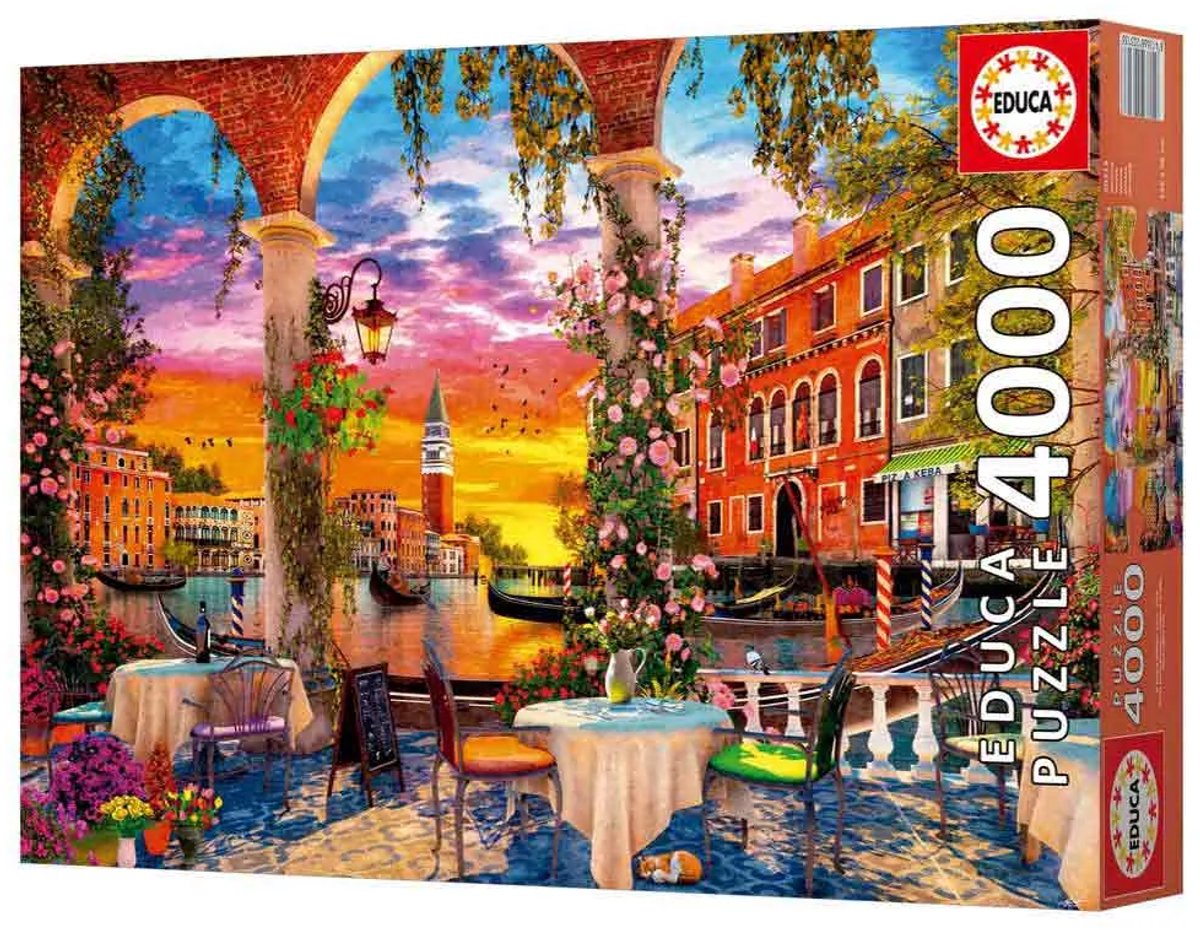 Educa Puzzle Venedig 4000 Teile Papppuzzle für Erwachsene.