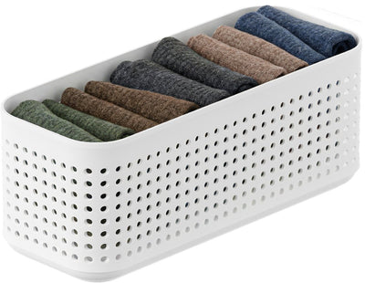 Rotho Wop Kleiderschrank-Organizer – Korb S – Weiß