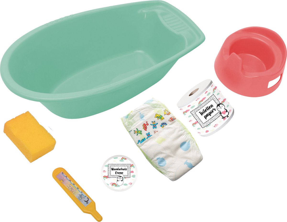 Heless Dolls Bath Pinguin mit Accessoires