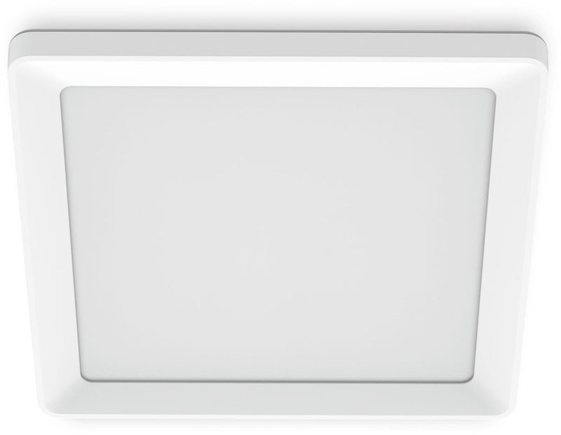 Philips LED Philips Valen Deckenleuchte – mit Fernbedienung – Warmglow-Lichttechnologie: Dimmen Sie Ihre Lampe für eine wärmere Lichtfarbe – 13 W – LED-Beleuchtung – extra warmes bis kaltweißes Licht: 2200 K–6500 K – quadratisch – Weiß
