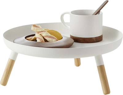 Yamazaki-Tablett mit Beinen – weiß