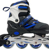 Kinderschlittschuhe blau schwarz, Größe 29-32