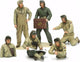 Tamiya Militärfahrzeug-Modellbausatz – 35347 USA Panzerbesatzungsset - Europäisches Theater - 6 Figuren aus Kunststoff - 1:35 - Modellbau