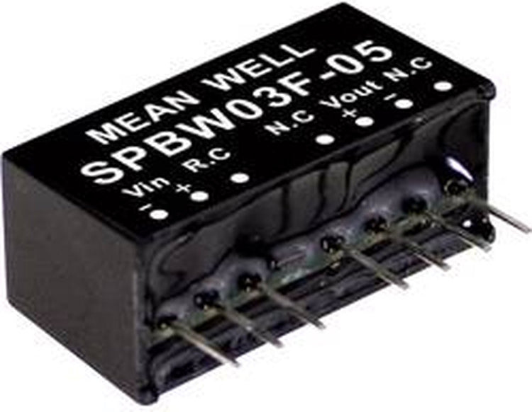 Mean Well spbw03f-05 DC-DC-Wandlermodul 600 mA 3 W Anzahl der Ausgänge: 1 x Inhalt 1 Stück(e)