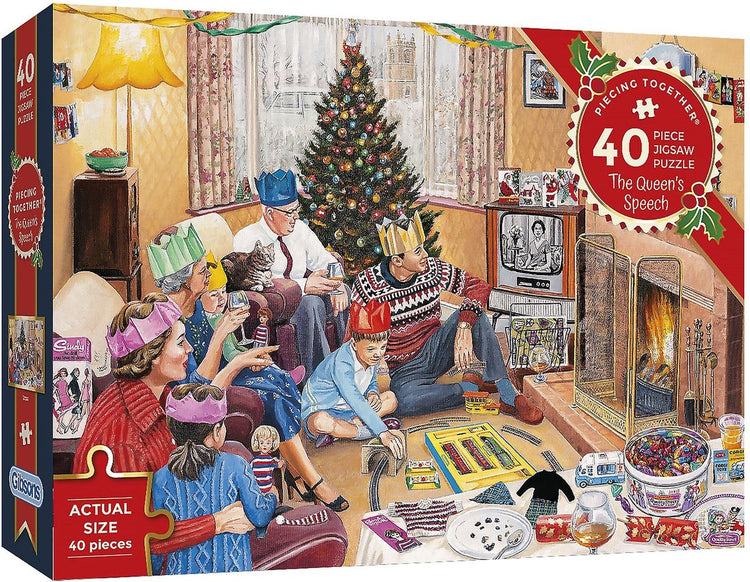 Gibsons – Die Rede der Königin (von Trevor Mitchell) – 40 XXL-Teile 28,5 x 20,5 cm (B x H) – Puzzles für die Kleinen