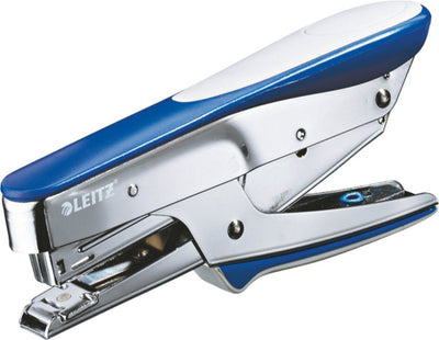 Leitz Heftgerät, Toplader-Modell – Heften bis zu 15 Blatt – blau