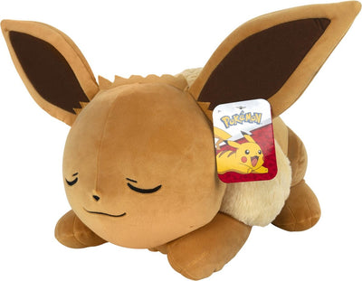 Jazwares schlafendes Pokémon-Kuscheltier, Plüsch-Eevee, 45 cm