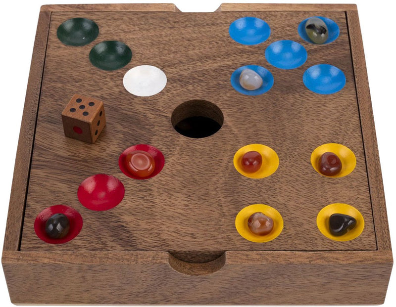 Walnussholz-Edelsteinspiel – 2 bis 6 Spieler