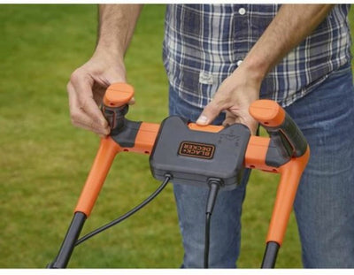 Black+Decker Black Decker Rasenmäher 42 cm 1800 W – Fahrrad mit Griff bemw481bh
