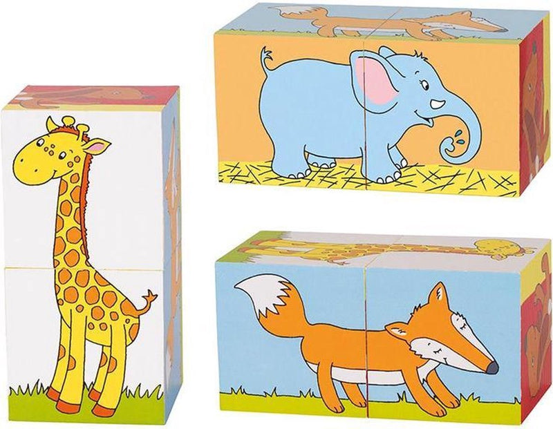 Goki Holzblock -Puzzle -Tiere, 2st.