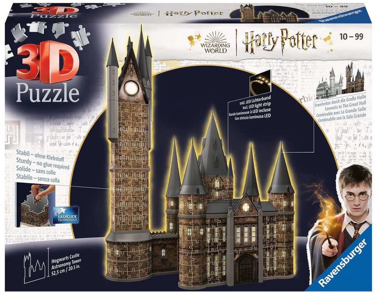 Ravensburger 3D -Puzzle Hogwarts Astronomy Tower (Nachtausgabe), 540st.
