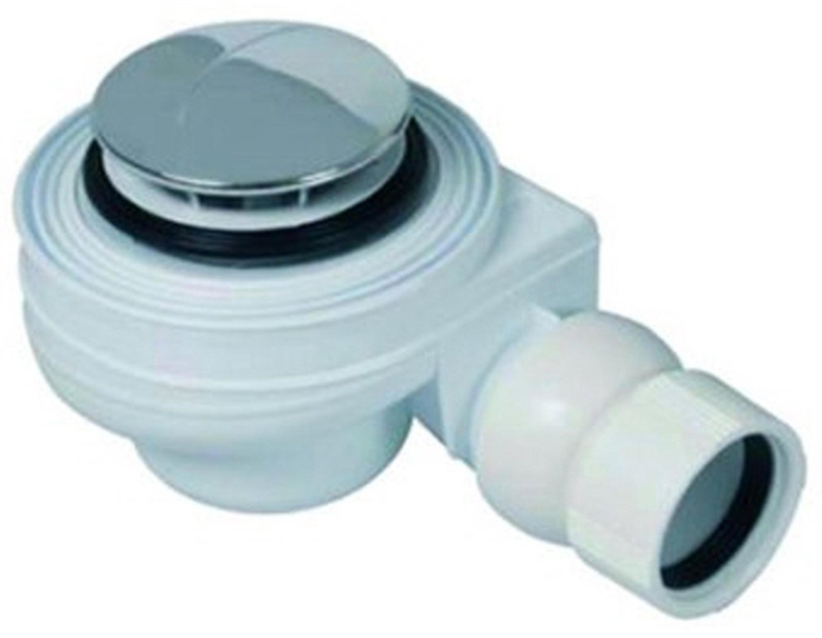 Sanit Duschwannenablauf komplett für Duschwanne mit Loch 52mm Chrom