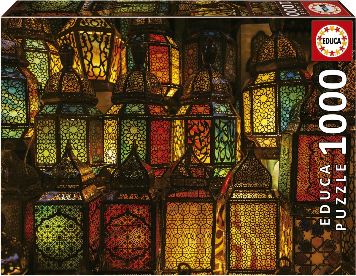 Educa-Puzzle – Puzzle – Laternen-Collage – 1000 Teile