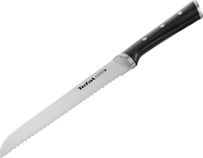 Tefal Ice Force Brotmesser – 20 cm – Edelstahl – ergonomischer Griff – für Brot und Gebäck