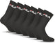 Fila Tennis-Sportsocken – Größe 39 42 – 6er-Pack – Schwarz