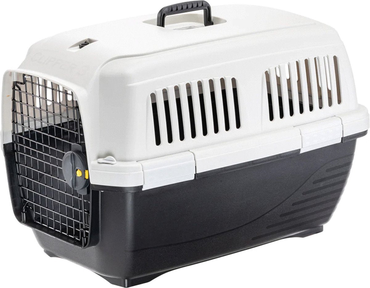 Ferplast Reisekorb Clipper 3 - Katzentransportbox - 64x43x43 cm schwarz