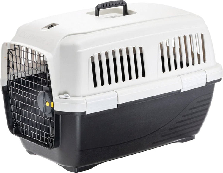 Ferplast Reisekorb Clipper 3 - Katzentransportbox - 64x43x43 cm schwarz