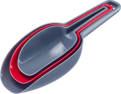 Westmark Messlöffel-Set, 3-teilig, Volumen: 50 100 150 ml, Kunststoff, BPA-frei, Trional, Anthrazitrot, 90902270