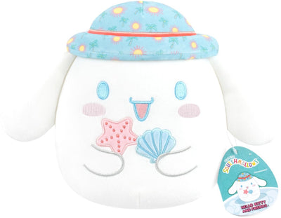 Jazwares Squishmallows – Hello Kitty and Friends – Nutze den Moment, Cinnamoroll-Mütze – 20 cm Plüsch