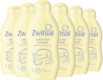Zwitsal – seifenfreies Waschgel – Baby – 6 x 200 ml