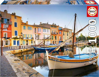 Educa – Puzzle – 1000 Teile – Hafen von Martigues, Provence