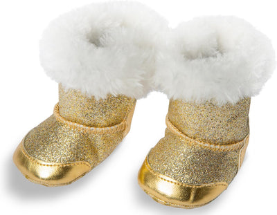 Puppenschuhe Gold, 38-45 cm