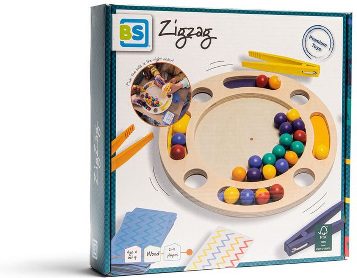 BS Spielzeug Zickzack Holzkindspiel des Kinderspiels