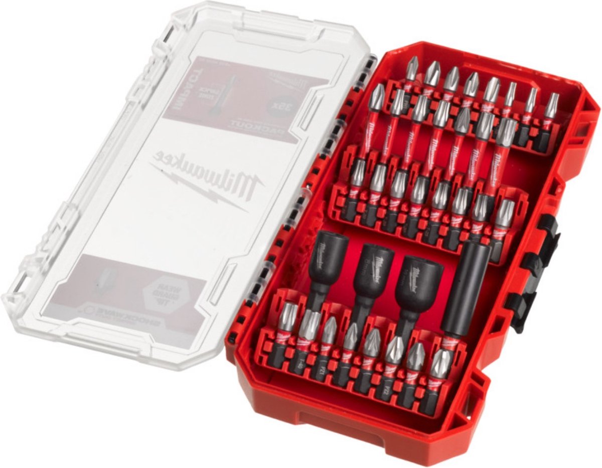 Imp Milwaukee Zubehör Shockwave Act Duty Schraubenbit-Set 35-teilig – 4932492003