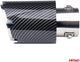 Amio Auspuffendschalldämpfer Zierstück Edelstahl Kupplungsstück 89mm Carbon