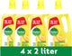 Dettol Allzweckreiniger - Sparkling Lemon 2l - 4 Stück - Vorteilspack