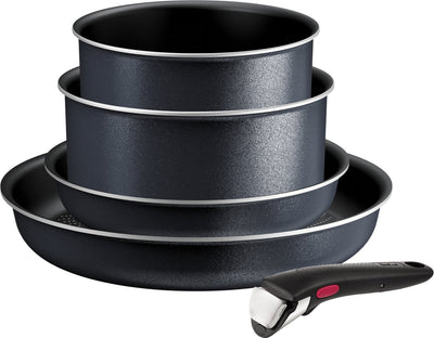 Tefal ingenio so light - Pfannenset - 5-teilig - Induktion - stapelbar - abnehmbare Griffe - platzsparend
