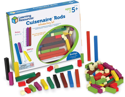 Lernressourcen Mathe-Stäbe aus Holz, Lernspielzeug – Cuisenaire-Stäbe. - 3+