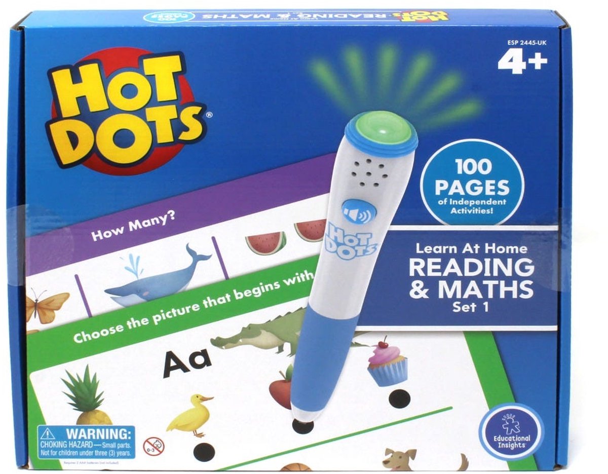 Lernressourcen, Bildungs-Hot Dots, Lernset zum Lesen und Rechnen. - 3+