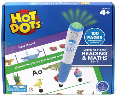 Lernressourcen, Bildungs-Hot Dots, Lernset zum Lesen und Rechnen. - 3+