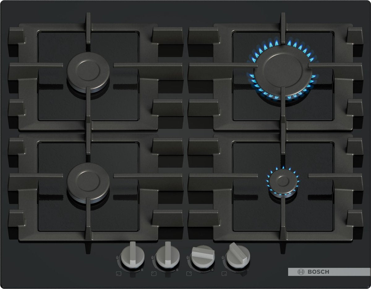 Bosch Serie 4 – Gaskochfeld – Schwarz – 590 mm – 520 mm
