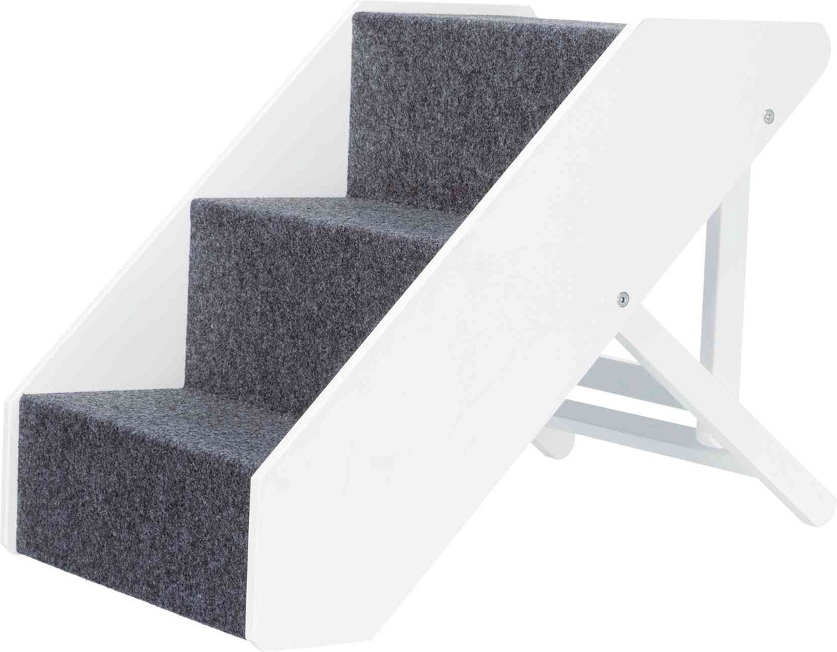 Trixie -Treppe in der Höhe verstellbar weiß