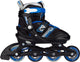 Nijdam Inline-Skates - verstellbar - Kinder - Schwarz - Größe 29-32