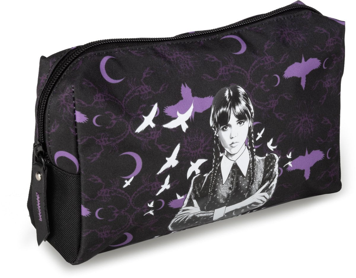 Lannoo Graphics - Wednesday Kosmetiktasche 21cm schwarz lila Wednesday