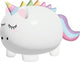 I-total Einhorn unzerbrechliche Spardose – Sparschwein – PVC – pädagogisch – weiße Spardose