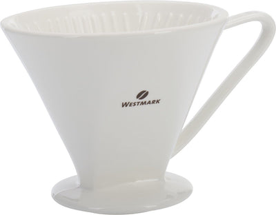 Westmark Kaffeefilterhalter aus Porzellan, Filtergröße 6, für bis zu 6 Tassen Kaffee, Brasilia, 24492260