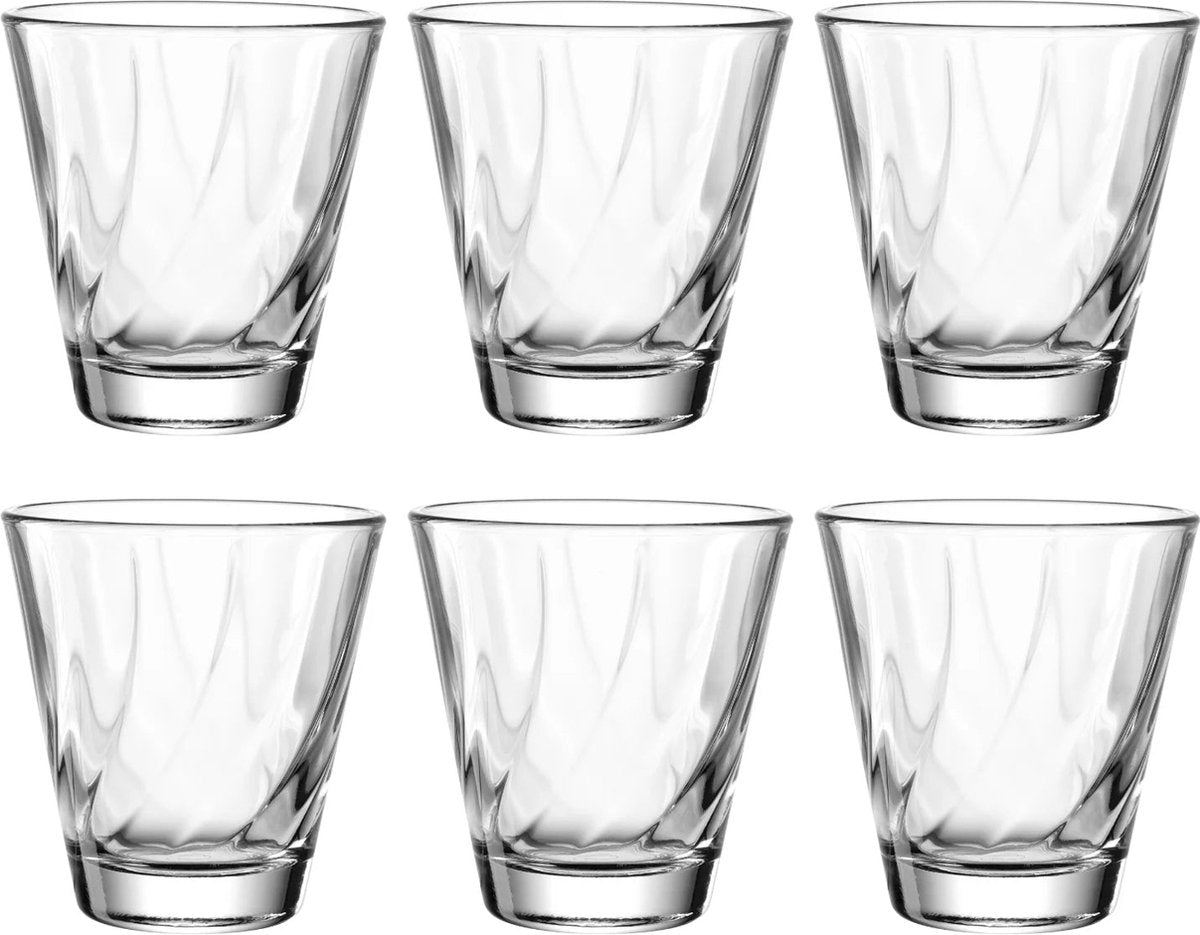 Leonardo Twist Trinkglas 215ml transparent - Set 6