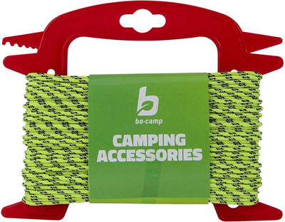 Bo-Camp - Abspannleine auf Rolle - ø 3 mm - 20 Meter - reflektierendes Nylon