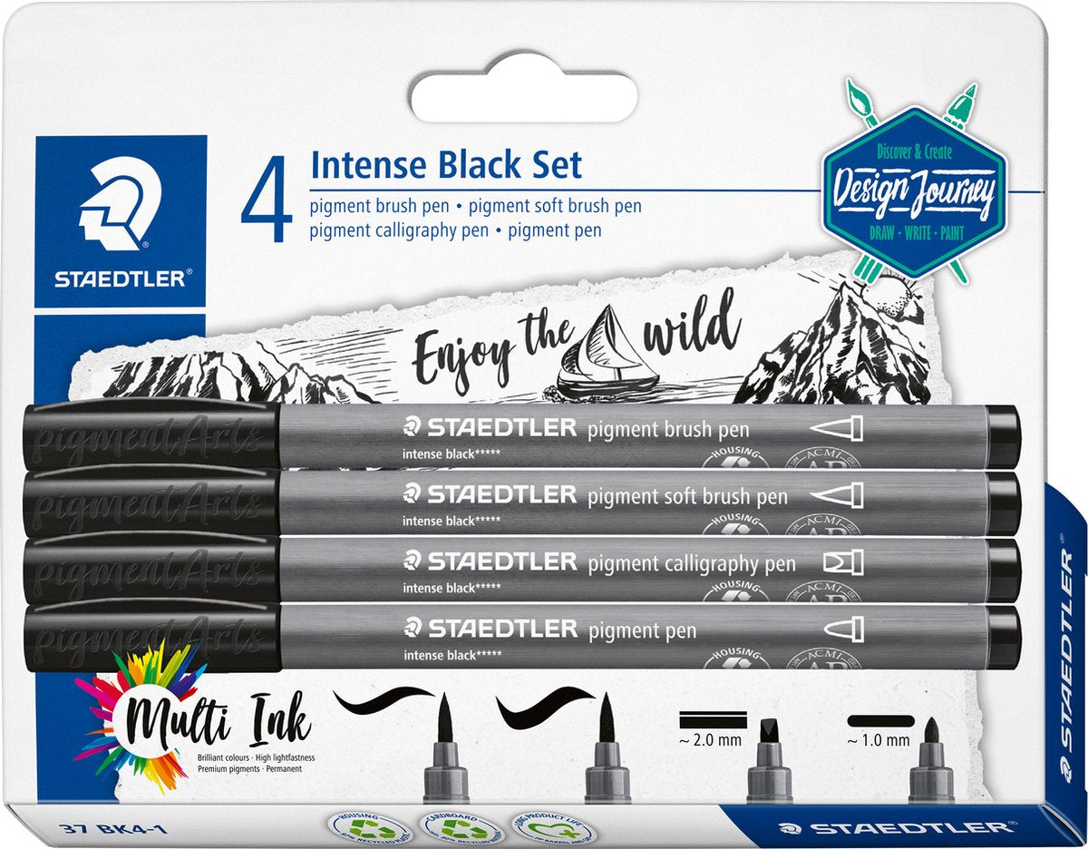 Staedtler intensives schwarzes Set