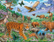 Larsen Wildtiere im sibirischen Sommer – Puzzle – Tiere – Wildtiere – Lernpuzzle für Kinder – 36 Teile – hergestellt in Norwegen – extra dicke 2,5 mm Teile – Tablett mit festem Rand