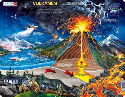 Selecta Larsen Plug Puzzle Vulkane, 70.