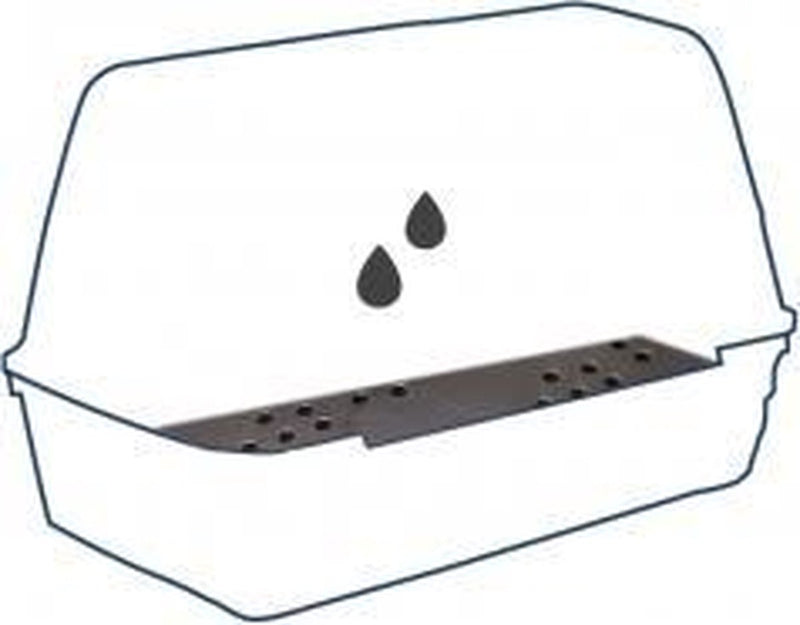 Duvo + Transportbox Drainagematte für Art. 114004 – Transportkäfig – 45 cm x 51,5 cm x 0,8 cm – Schwarz