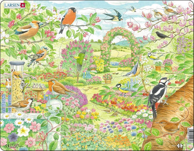 Selecta Larsen -Pluzztiere - Gartenvögel und Blumen, 60st.