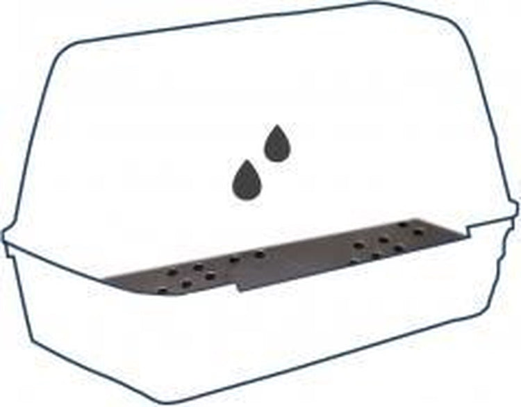 Duvo + Transportbox Drainagematte für Art. 114004 – Transportkäfig – 45 cm x 51,5 cm x 0,8 cm – Schwarz