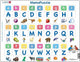 Larsen Alphabet Majuskeln und Minuskeln – Puzzle-Notiz – Alphabet – Majuskeln und Minuskeln – pädagogisches Puzzle für Kinder – 52 Teile – in Norwegen hergestellt – 2,5 mm dicke Teile – Plateau mit festem Rand